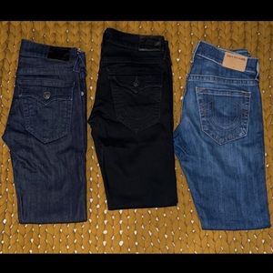 3 Pack True Religion Mens Jeans